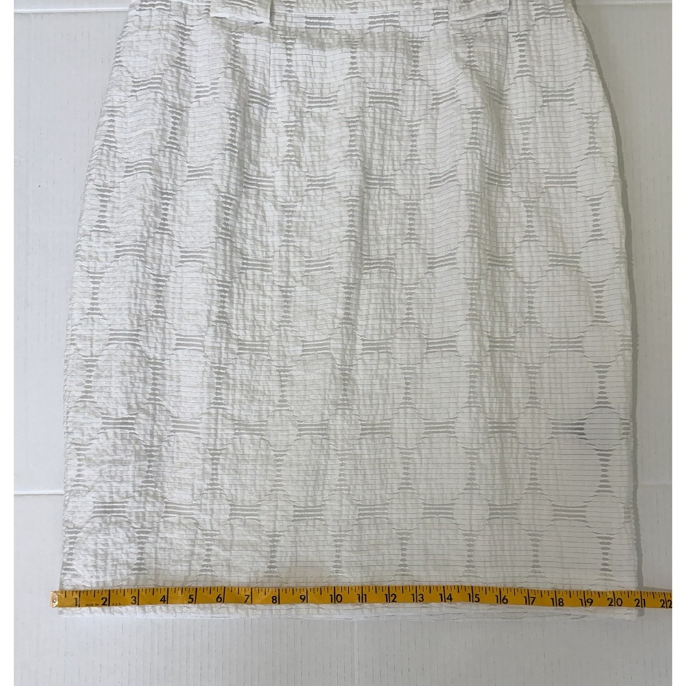 Danny & Nicole Women's White Sleeveless Lined Mini Dress Size 12 - Picture 9 of 10